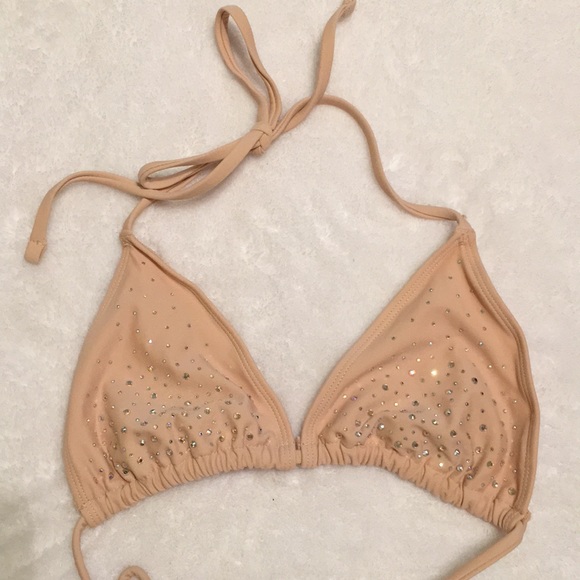 Forever 21 Pink Crystal Bikini Top (Size Small) - Picture 4 of 4